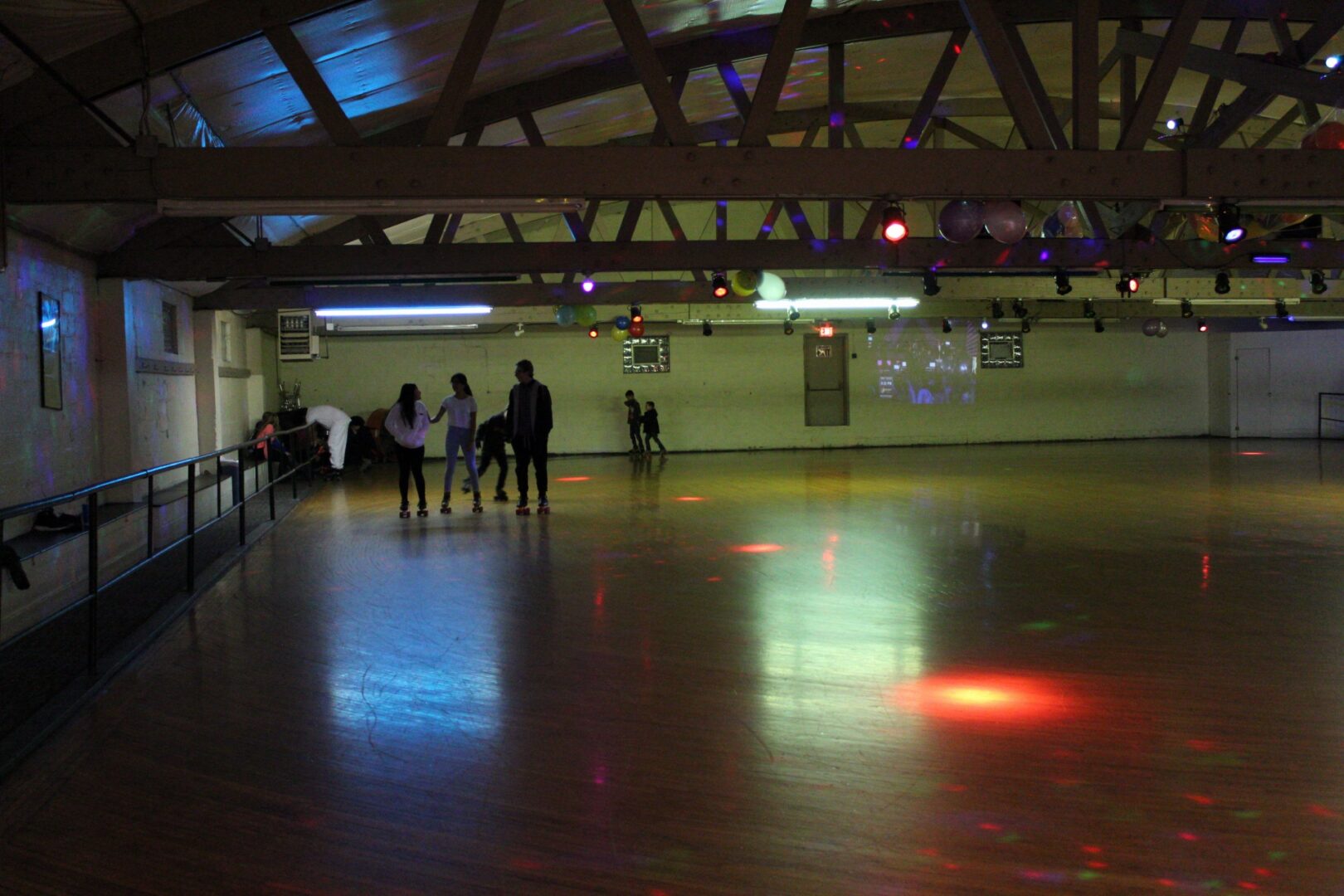 Group of friends bonding on our roller rink