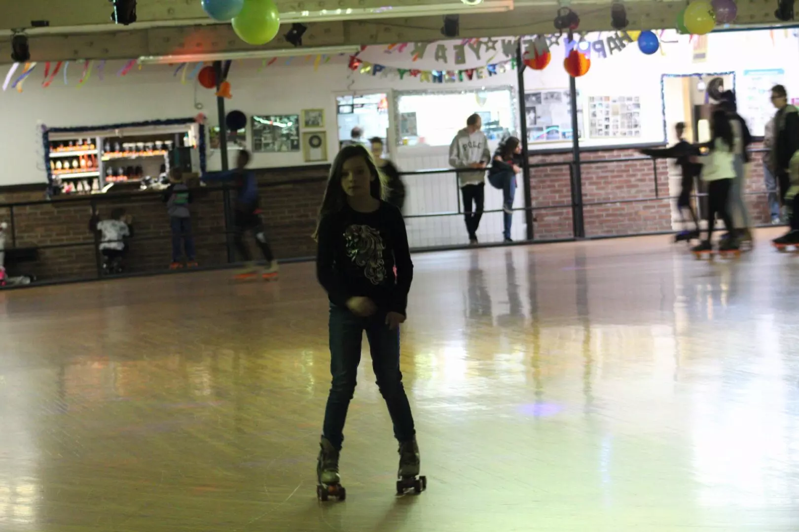 A girl skating
